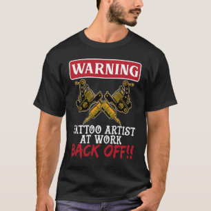 Tattooed Daddy Papa Temporary Tattoos Tattoo Künst T-Shirt