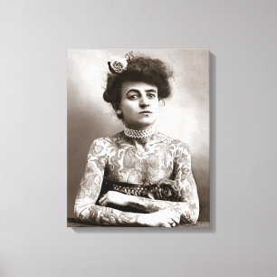 Tattooed Lady, 1907 Leinwanddruck