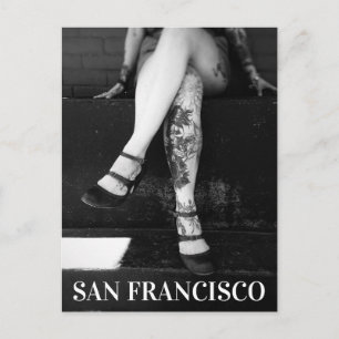 Tattooed Legs - San Francisco Kalifornien Postkarte