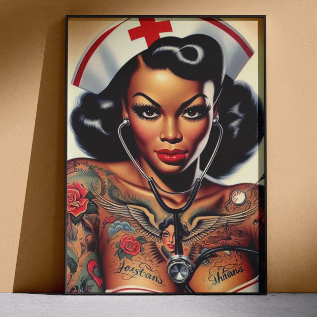 Tattooed Nurse Pin-up Poster (Von Creator hochgeladen)
