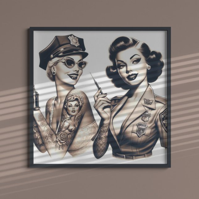 Tattooed Police Girls Poster (Von Creator hochgeladen)
