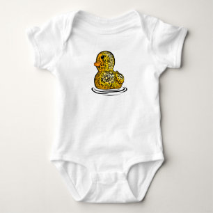 Tattooed Rubber Duck Baby Strampler