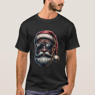 Tattooed Santa Claus inkmas Männer hässliche Chr T-Shirt