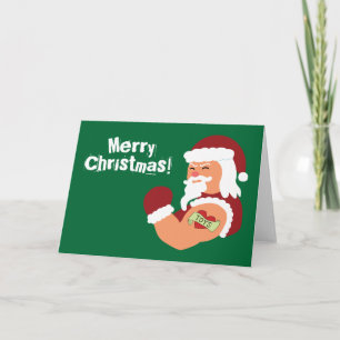 Tattooed Santa Feiertagskarte