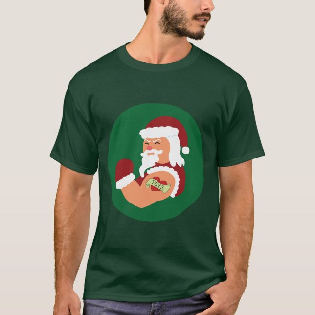Tattooed Santa T - Shirt (Vorderseite)