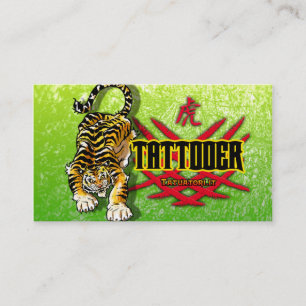 Tattooer Tiger Visitenkarte