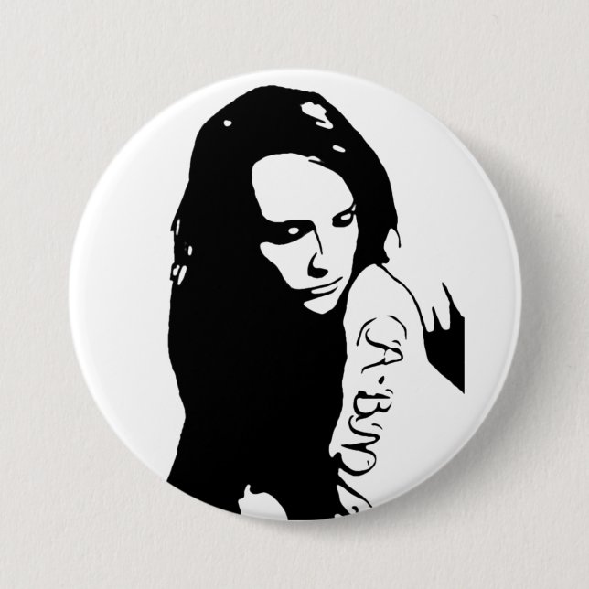 Tattooid Girl Button (Vorderseite)