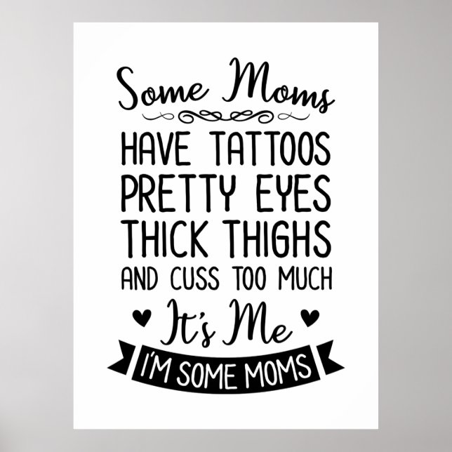 Tattooische Mama, ich Poster (Vorne)