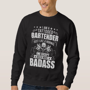Tattooischer Barkeeper Bartending Barkeeper Sweatshirt