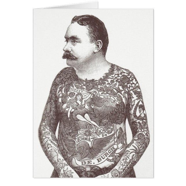 Tattooischer Viktorianischer Typ mit Mustache (Vorne)