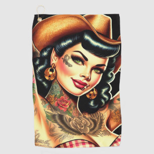 Tattooot Country Girl Golfhandtuch