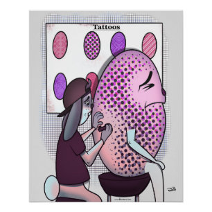 Tattoos auf dem Ostereig Poster