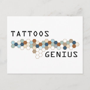 Tattoos Genius Postkarte