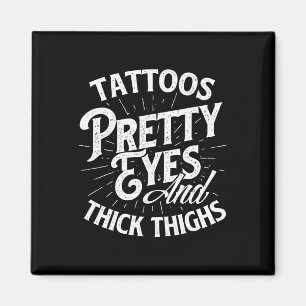 Tattoos Hübsche Augen und dick Oberschenkel - Fitn Magnet