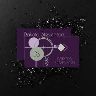 Tattoos Linework   Bohemisches Lila grünes Brandin Telefonnummerkarte