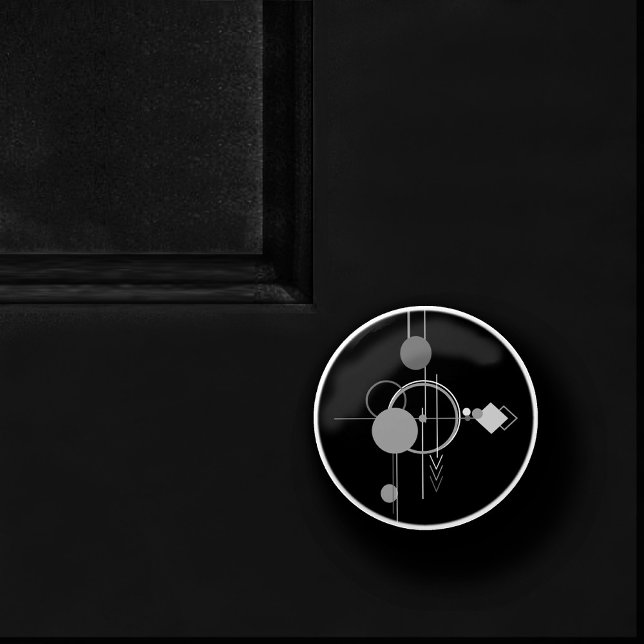 Tattoos Modernes Art Deco | Monochrom-Minimalismus Keramikknauf (Von Creator hochgeladen)