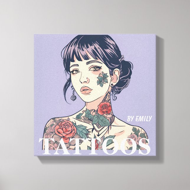 Tattoos Salon Leinwanddruck (Vorderseite)