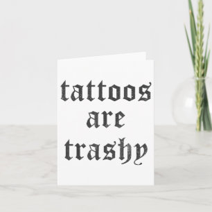 Tattoos sind Vintag _1 Karte