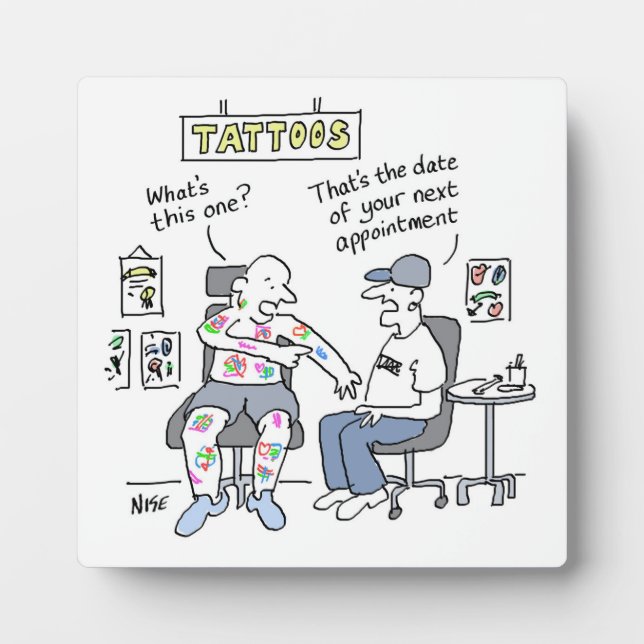 Tattoos Theme Funny Tattooist Fotoplatte (Vorderseite)