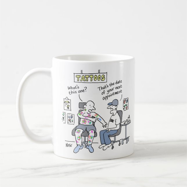 Tattoos Theme Funny Tattoooist Kaffeetasse (Links)
