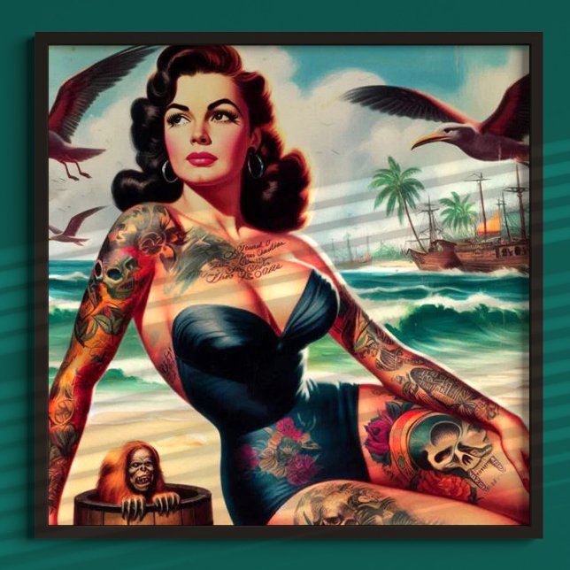 Tattoot Beach Button-up Poster (Von Creator hochgeladen)