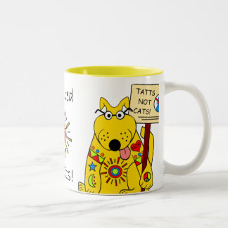 TATTS... KATZEN! ZWEIFARBIGE TASSE