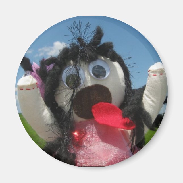 Tatty Ragdoll Kühlschrankmagnet Magnet (Vorne)