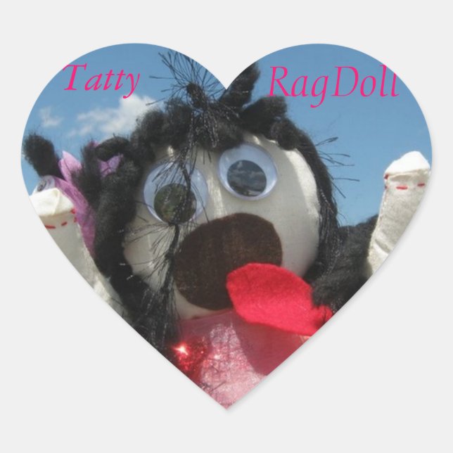 Tatty Ragdoll Sticker (Vorderseite)