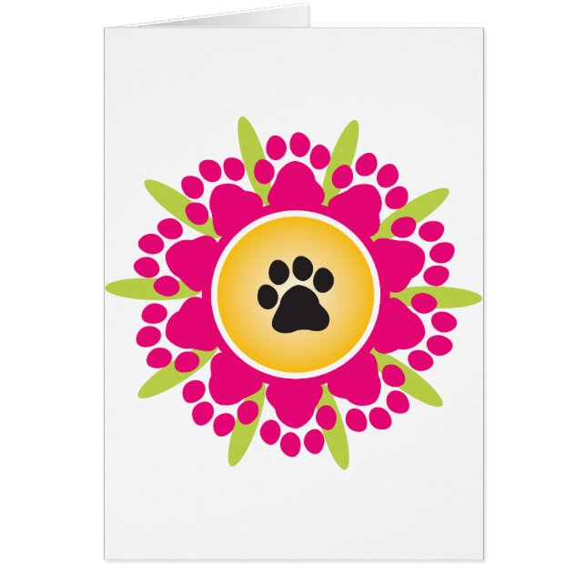 Tatze druckt Blume (Vorne)