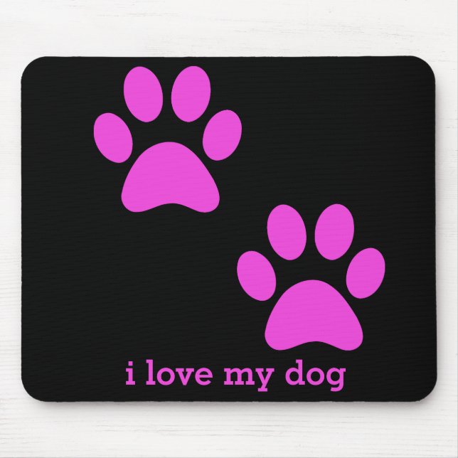Tatze druckt Hund Mousepad (Vorne)