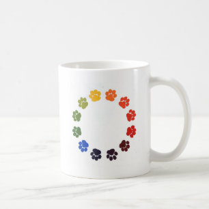 Tatze druckt Kreis Tasse