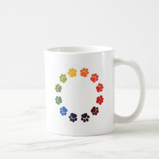 Tatze druckt Kreis Tasse