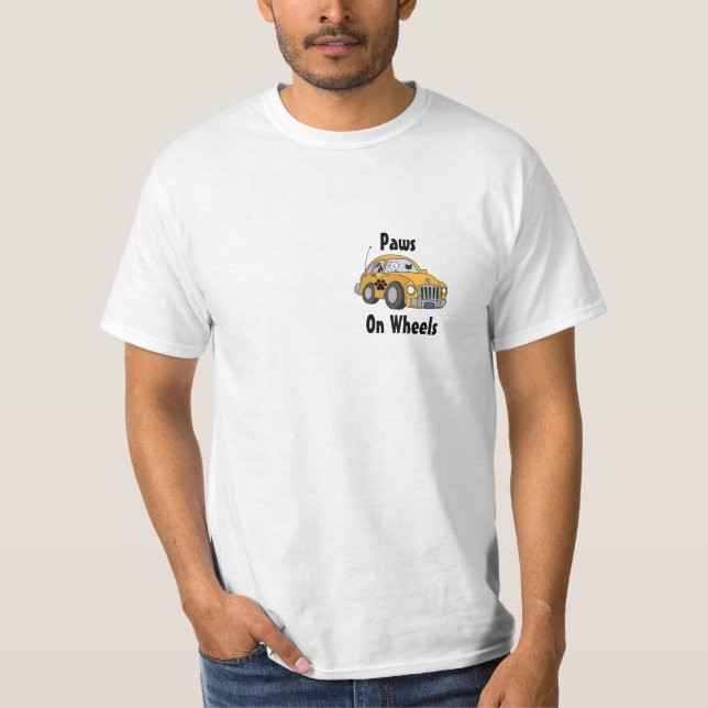 Tatzen auf Rad-Transporter-T - Shirt (Vorderseite)