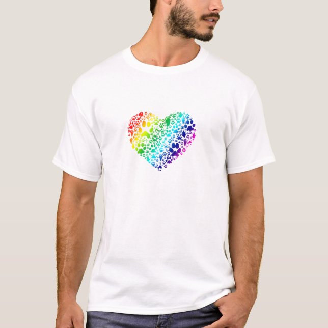 Tatzen des Herzens T-Shirt (Vorderseite)