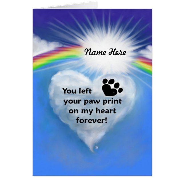 Tatzen-Druck-Gedicht (Vorne)