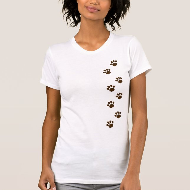 Tatzen-Druck T-Shirt (Vorderseite)