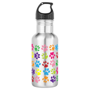Tatzen-Drucke Trinkflasche