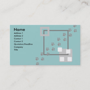 Tatzen-Drucke Visitenkarte