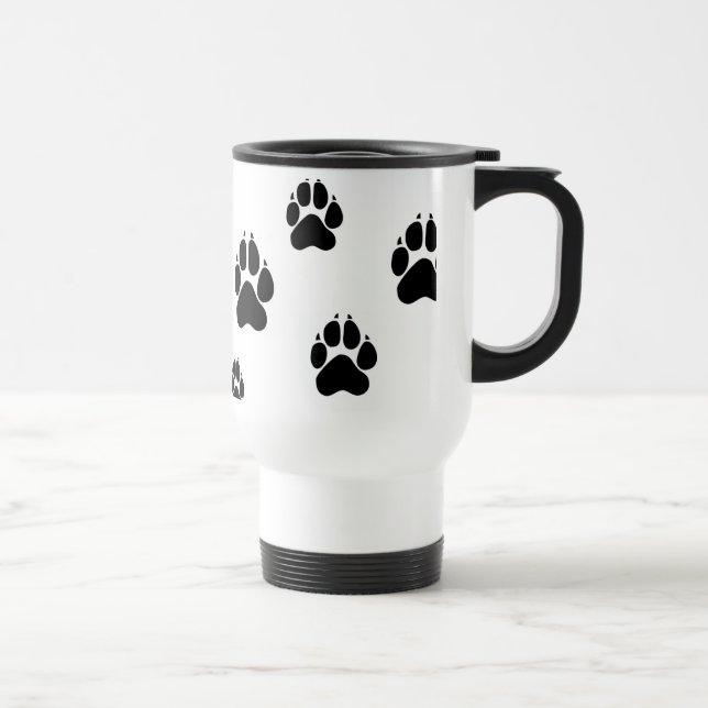 Tatzen für ein cuppa!! reisebecher (Rechts)
