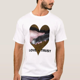 Tatzen-Hand im Herzen, LIEBE = VERTRAUEN T-Shirt
