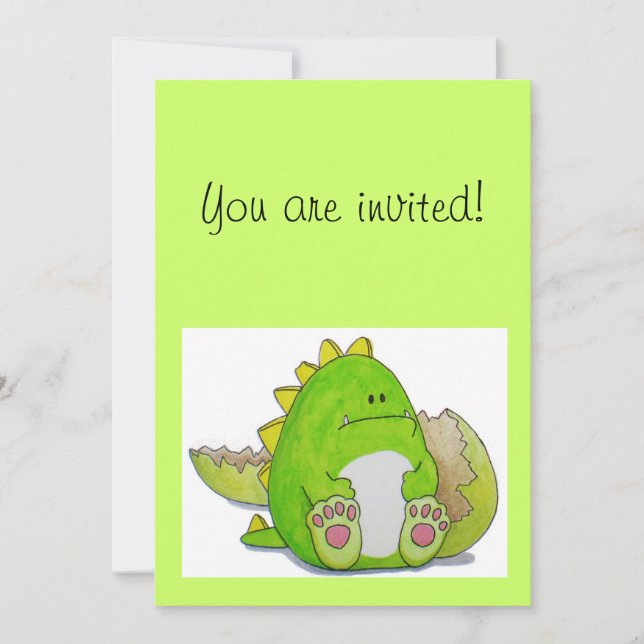 Tatzen-hier "Paul" Einladungs-Karte Einladung (Vorderseite)