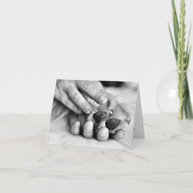 Tatzen-und Handkarte Karte (Vorderseite)