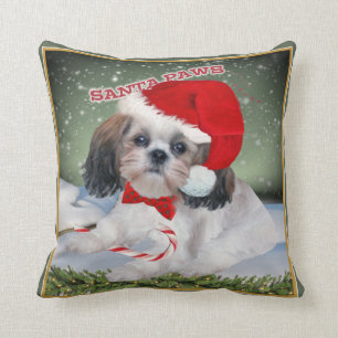 Tatzen-Weihnachtskissen Shih Tzu Sankt Kissen