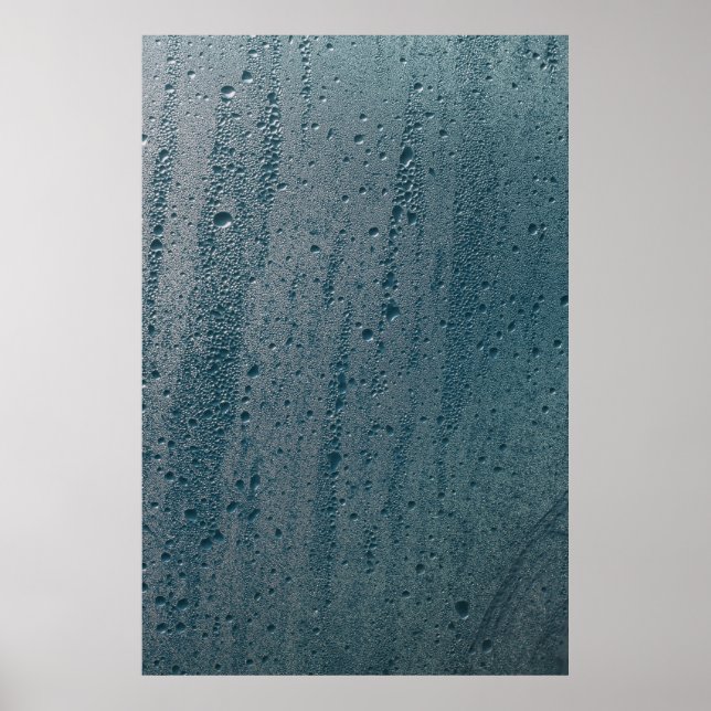 Tau auf Glas Poster (Vorne)