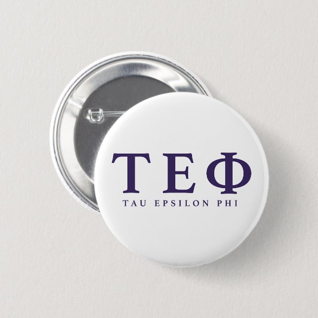 Tau Epsilon Phi Buchstaben Button (Vorne & Hinten)