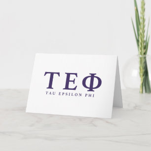Tau Epsilon Phi Buchstaben Karte