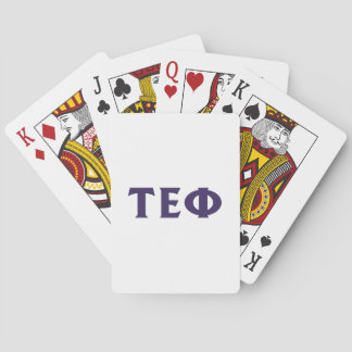 Tau Epsilon Phi | Buchstaben Spielkarten