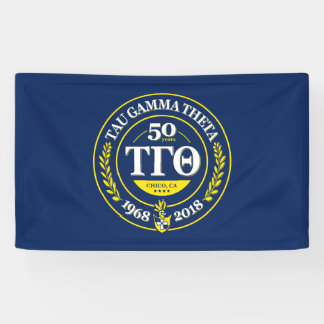 Tau Gamma Theta 50th Anniversary 3x5 Banner