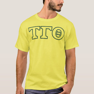 Tau Gamma Theta Letters T - Shirt - Blaue Kontur