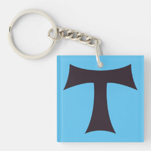 Tau-Kreuz Franziskanisches Glaubenssymbol Kunst Schlüsselanhänger